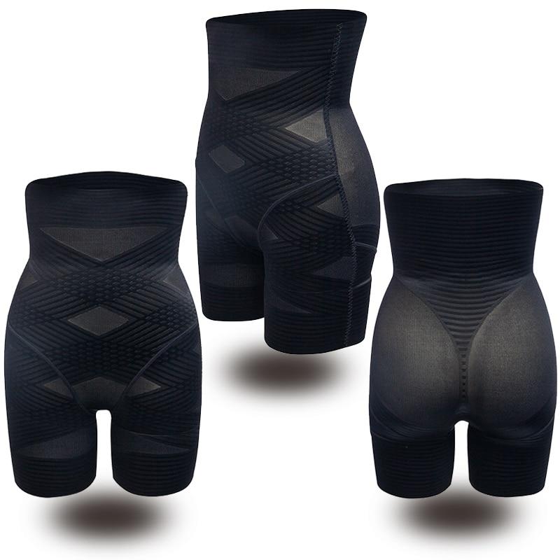 Shapewear-Shorts mit hoher Taille und geometrischem Muster