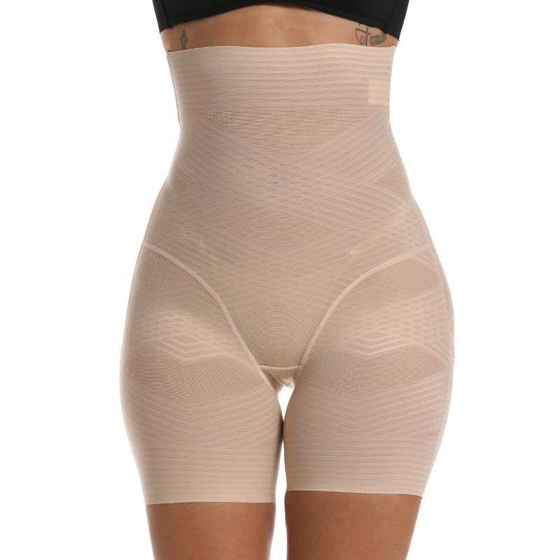 Shapewear-Shorts mit hoher Taille und geometrischem Muster