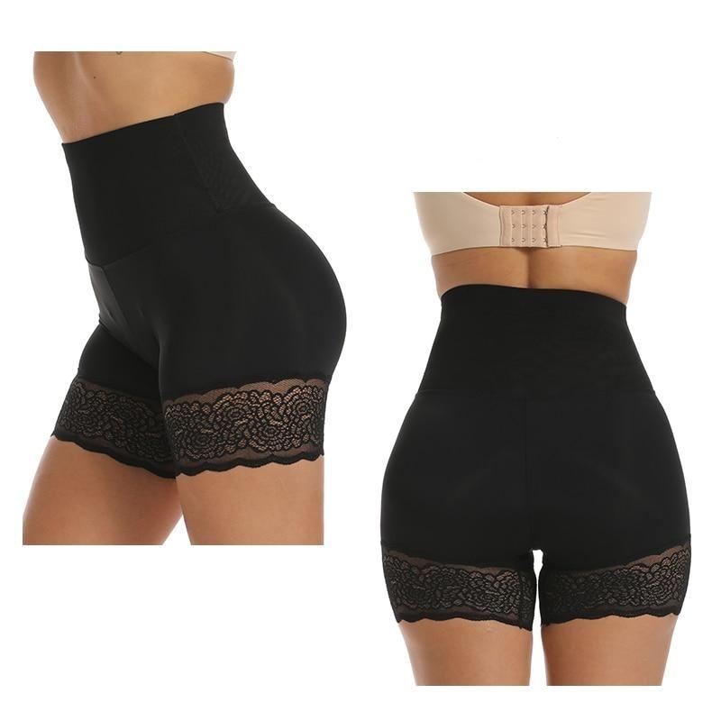 Shapewear-Shorts mit Spitzenbesatz an den Beinen