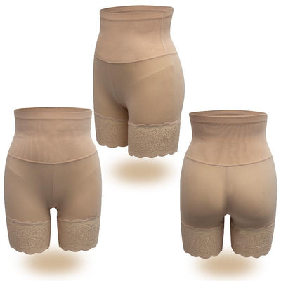 Shapewear-Shorts mit Spitzenbesatz an den Beinen