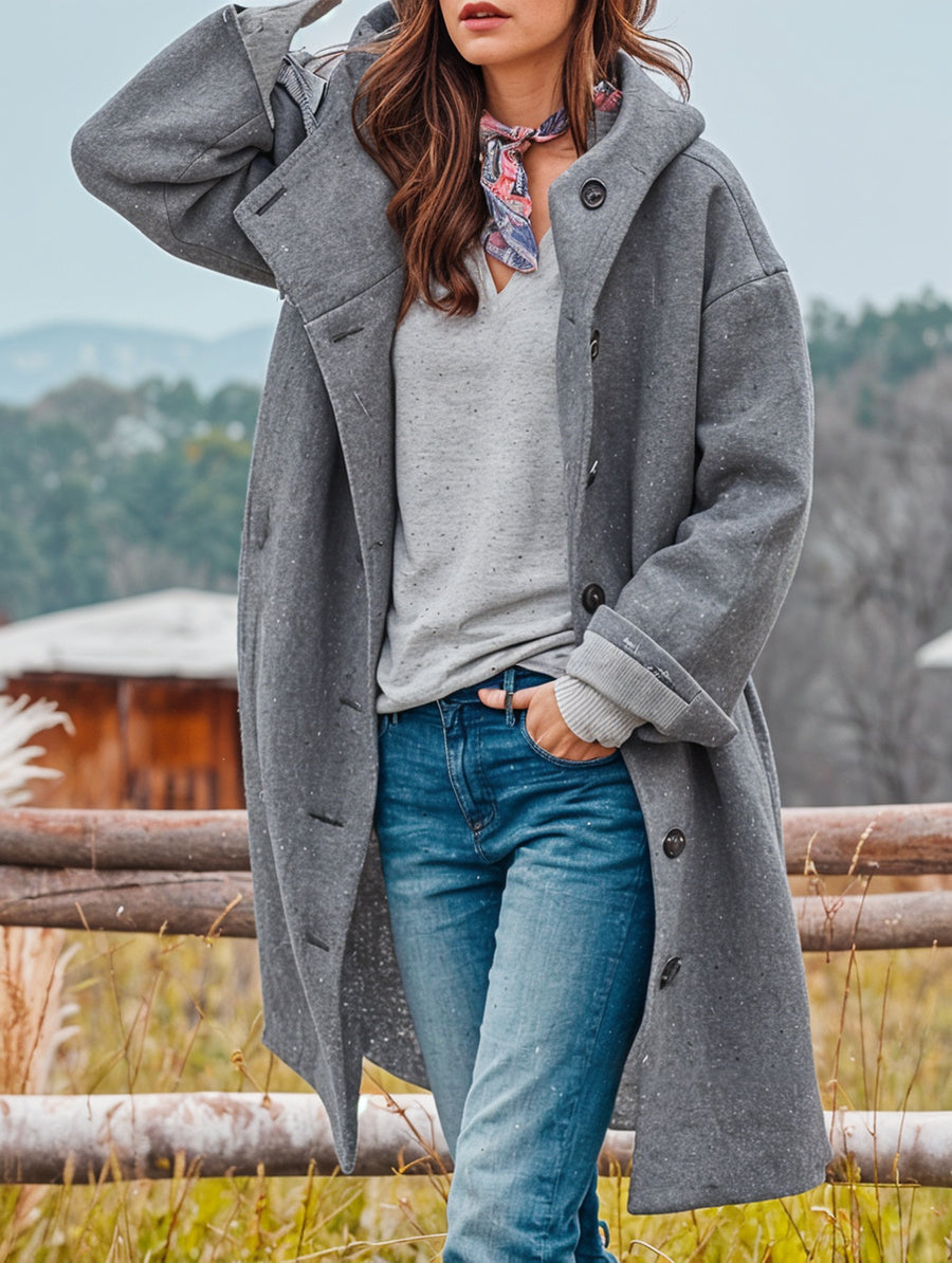 Trendige warme Wolljacke - Ingrid