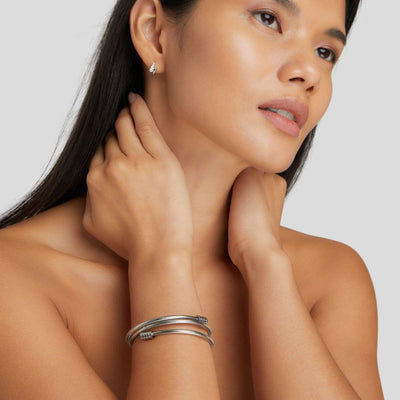 Gedrehtes Silber-Armband