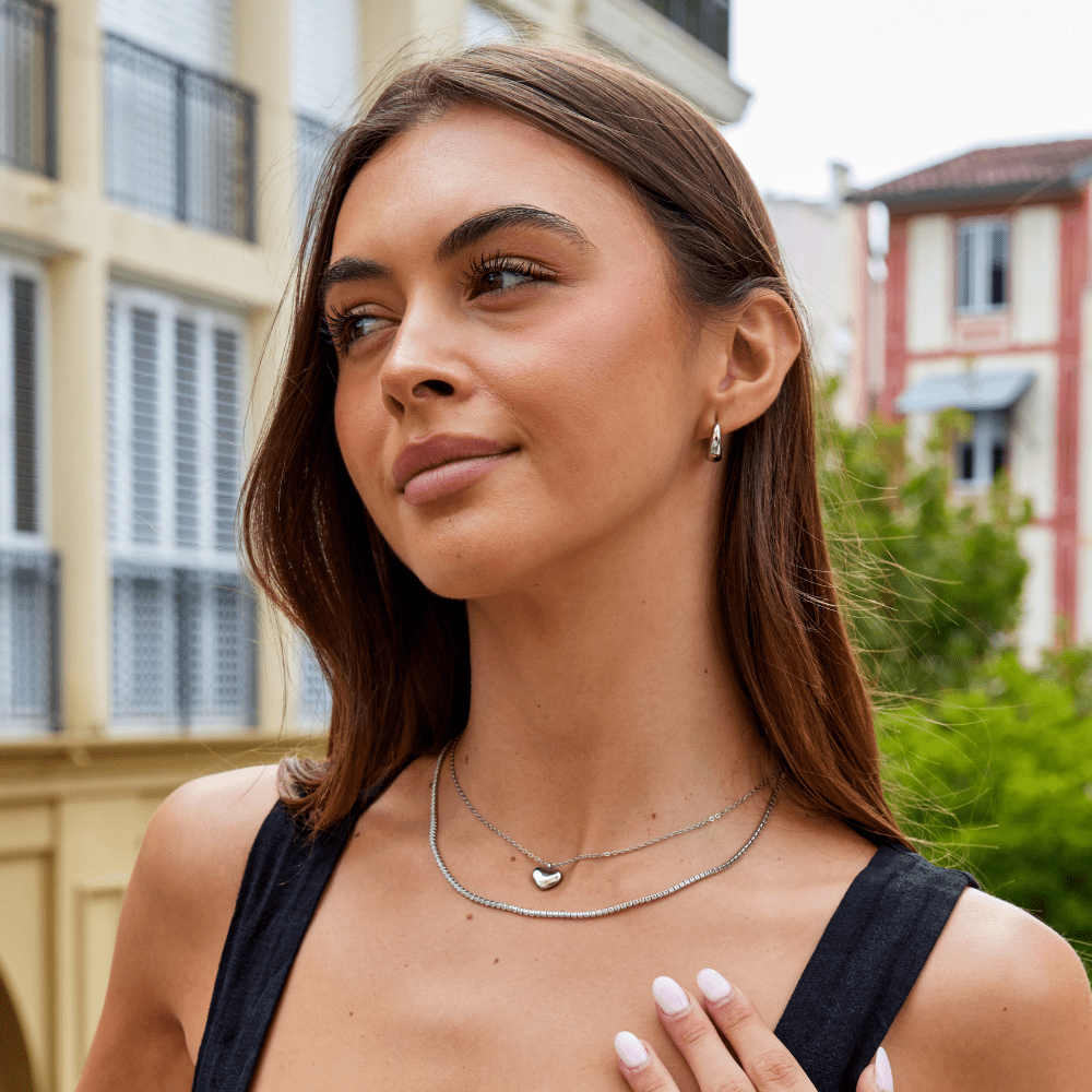 Valentina – Silberne Creolen