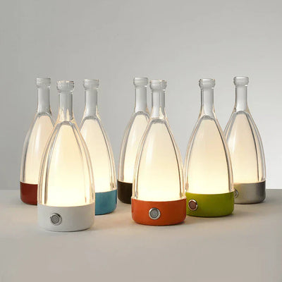 LED Tischlampe in Flaschenform – Wiederaufladbare Designleuchte