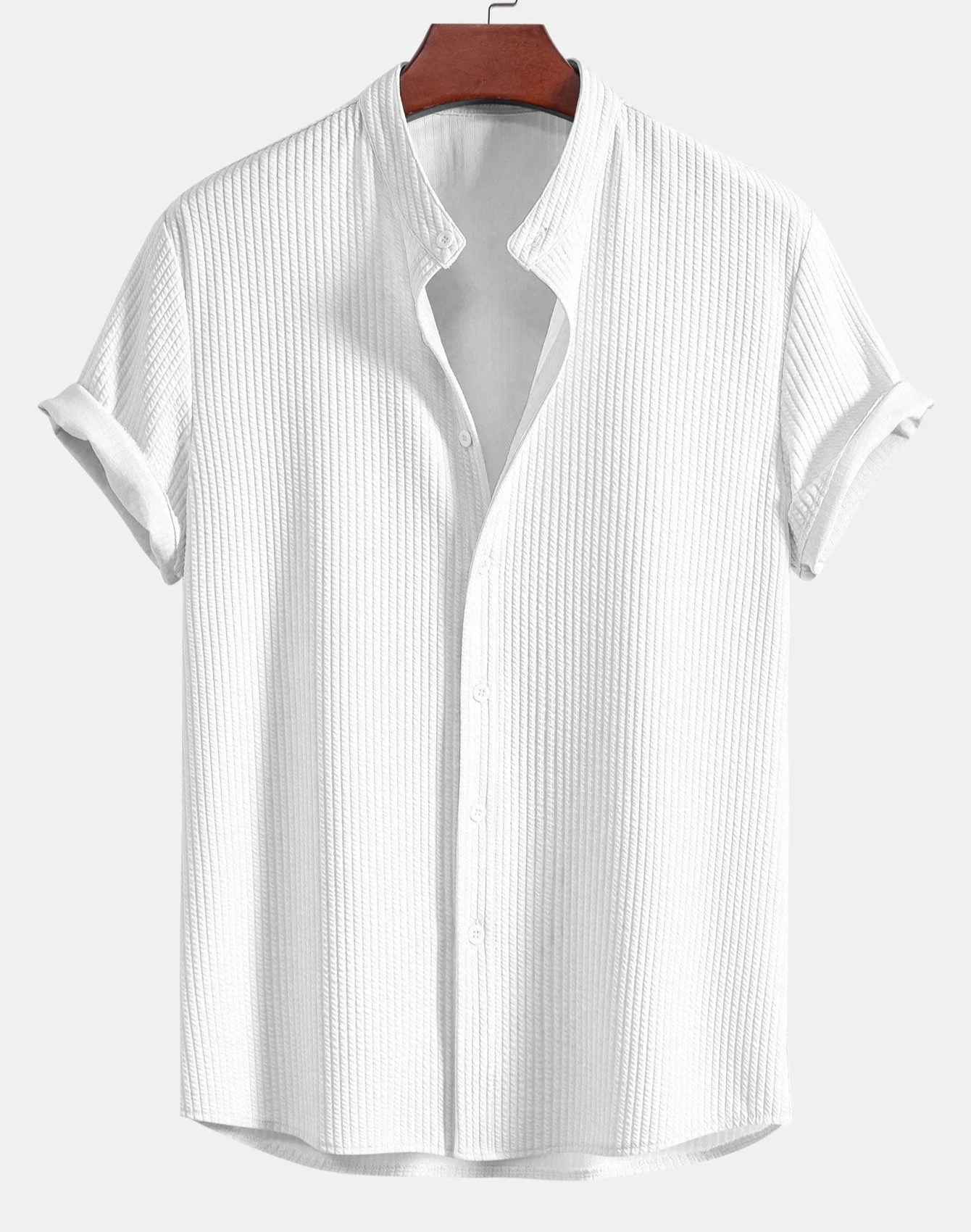 Cillian | Herren Weiß Hemd | Kurzarm