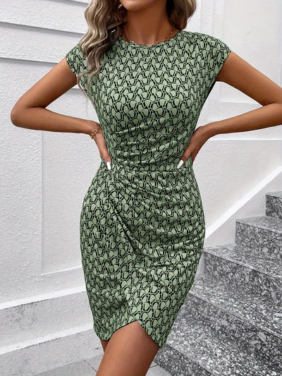 Eulalie | Weißes Bodycon Kleid | Midi