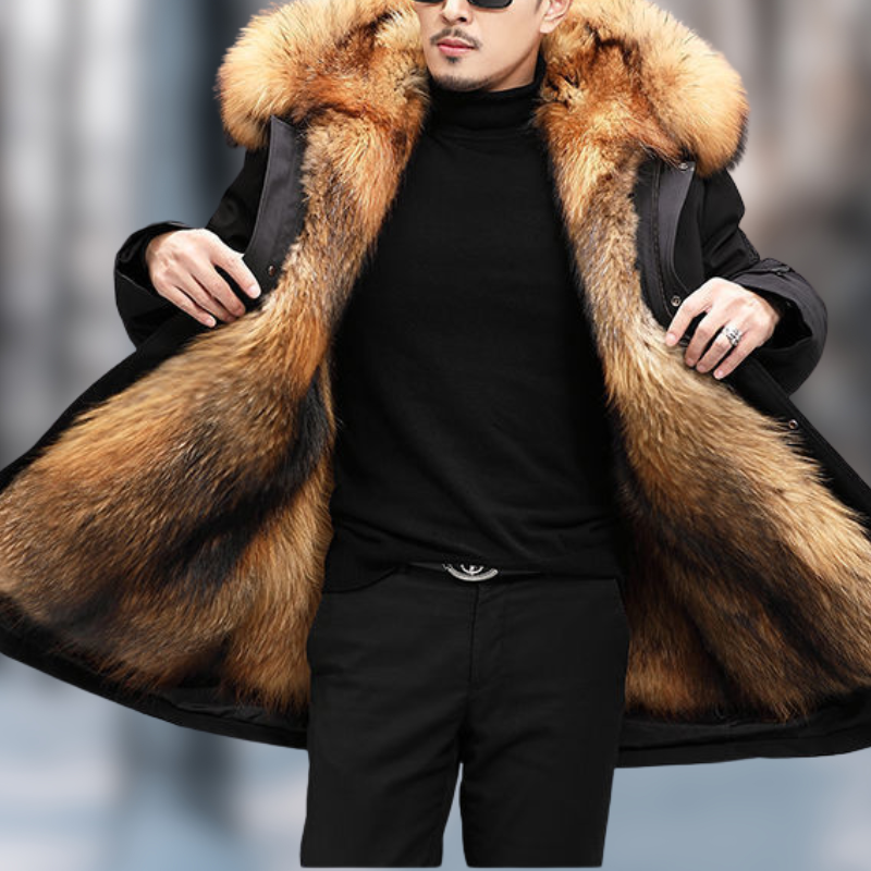 Charlie | Herren Winter Parka | Schwarz