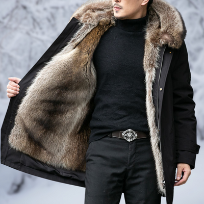 Charlie | Herren Winter Parka | Schwarz