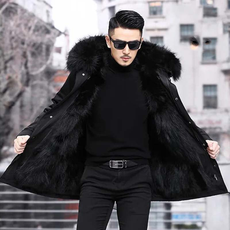 Charlie | Herren Winter Parka | Schwarz