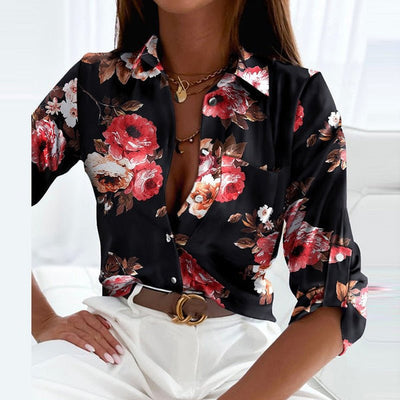 Violett - bluse mit wickelkragen