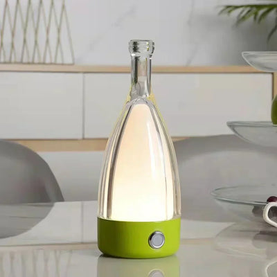 LED Tischlampe in Flaschenform – Wiederaufladbare Designleuchte