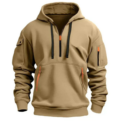 Kendrick | Zip Hoodie Herren | Schwarz Kapuzenpullover