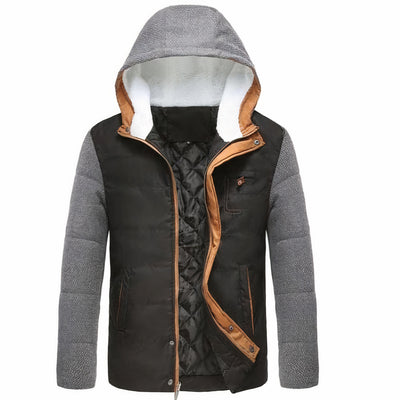 Zweifarbige Sherpa-gefütterte Kapuzenjacke - Howe